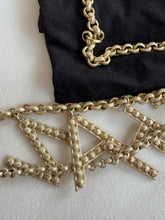 Load image into Gallery viewer, Chanel Crystal Logo Chain Belt - Spring 2019