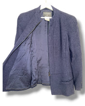 Load image into Gallery viewer, CHANEL Navy Tweed Zip Jacket – Size 40