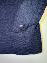 Load image into Gallery viewer, CHANEL Navy Tweed Zip Jacket – Size 40