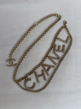 Load image into Gallery viewer, Chanel Crystal Logo Chain Belt - Spring 2019