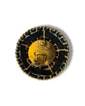Load image into Gallery viewer, CHANEL Vintage Woven Leather & Pearl Clip-On Earrings – 1986