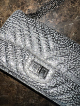 Load image into Gallery viewer, CHANEL 2.55 silver flap bag