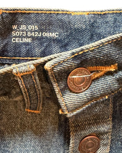 Load image into Gallery viewer, CELINE by HEDI SLIMANE patchwork denim skirt
