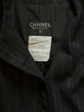 Load image into Gallery viewer, CHANEL pinstripe wool long coat
