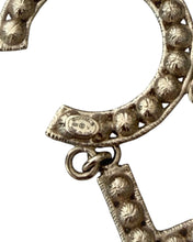 Load image into Gallery viewer, CHANEL Crystal Logo Drop Earrings - Spring 2019
