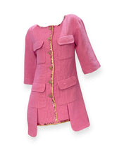 Load image into Gallery viewer, Chanel Pink Tweed Sequin Mini Dress – Spring 2022 - Look 48
