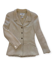 Load image into Gallery viewer, CHANEL Beige Knit Blazer - Cruise 2000
