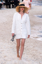 Load image into Gallery viewer, Chanel Crystal Logo Drop Earrings - Runway Spring/Summer 2019

