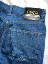 Load image into Gallery viewer, GUCCI by ALESSANDRO MICHELE denim wide leg trousers
