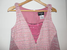 Load image into Gallery viewer, CHANEL Pink Tweed Mini Dress

